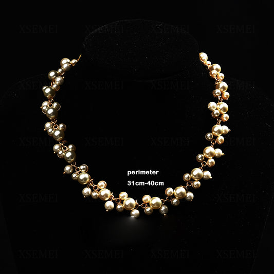 Vintage Pearl Choker Necklace | Timeless Elegance Inspired by Himalayan Spirituality