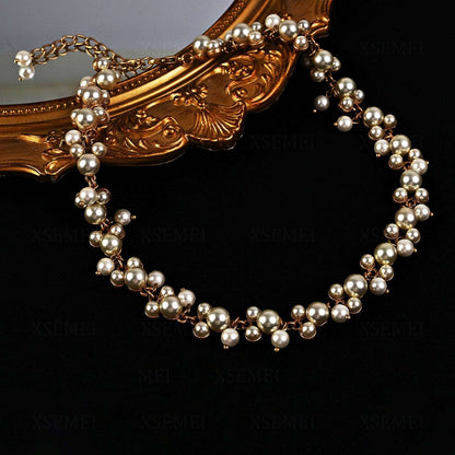 Vintage Pearl Choker Necklace | Timeless Elegance Inspired by Himalayan Spirituality